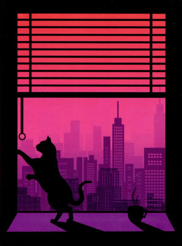 Книга для записей А6 64л кл. "Вид из окна" инт.переплет, глянцевая ламинация, офсет