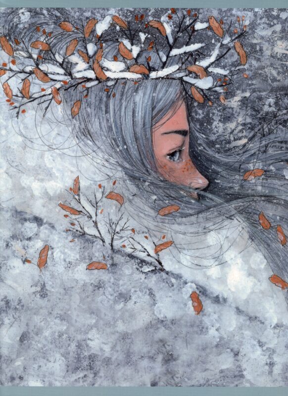 Тетради в клетку Listoff, "Девушка зима (экслюзив)", А4, 48 листов