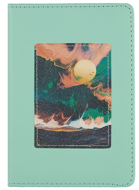 Записная книжка А6+ 80л лин. "SYNONIMS. 4" иск.кожа, поролон, нашивка