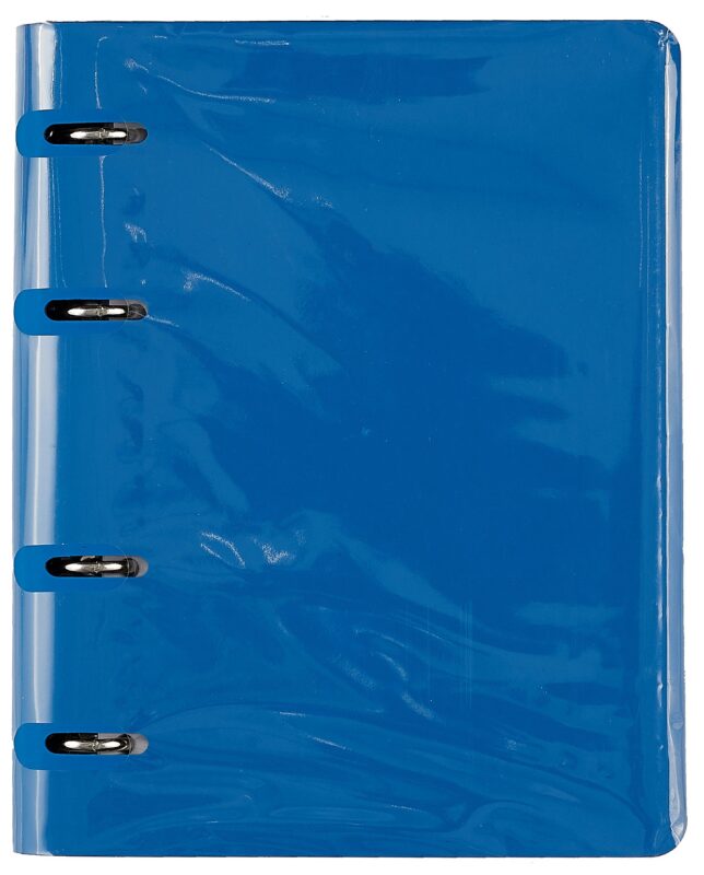 Тетрадь на кольцах в клетку Listoff, "Soft Touch. Космический синий", 120 листов