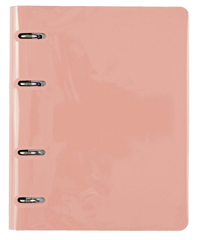 Тетрадь на кольцах в клетку Listoff, "Soft Touch. Нежный розовый", 120 листов