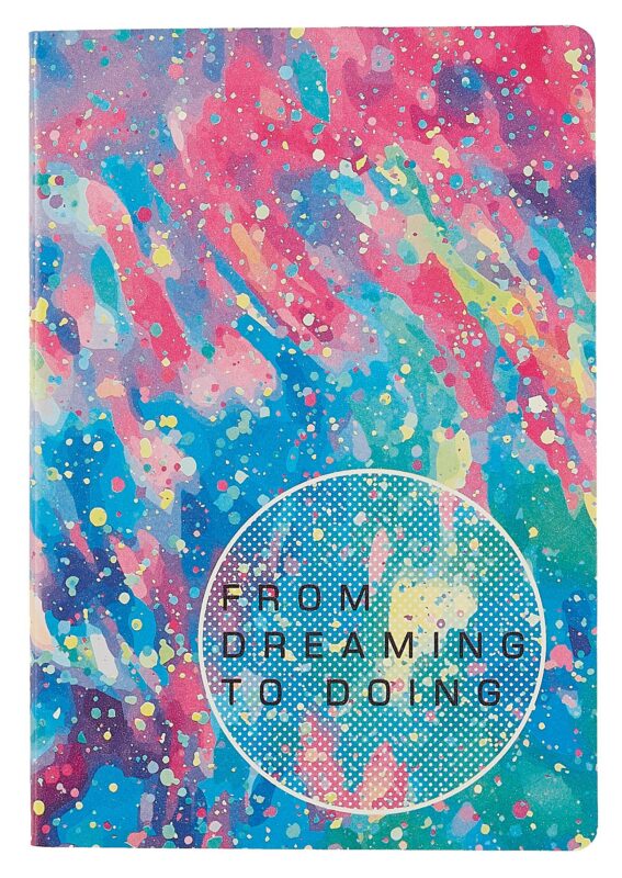 Книга для записей А5 80л "Dream book. № 3" иск.кожа, комбинир.блок