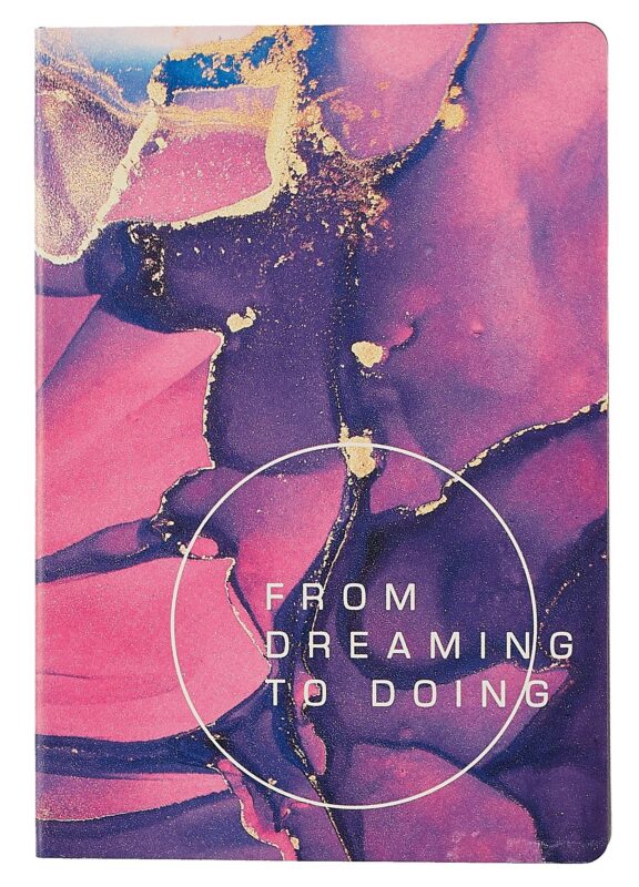 Книга для записей А5 80л "Dream book. № 1" иск.кожа, комбинир.блок