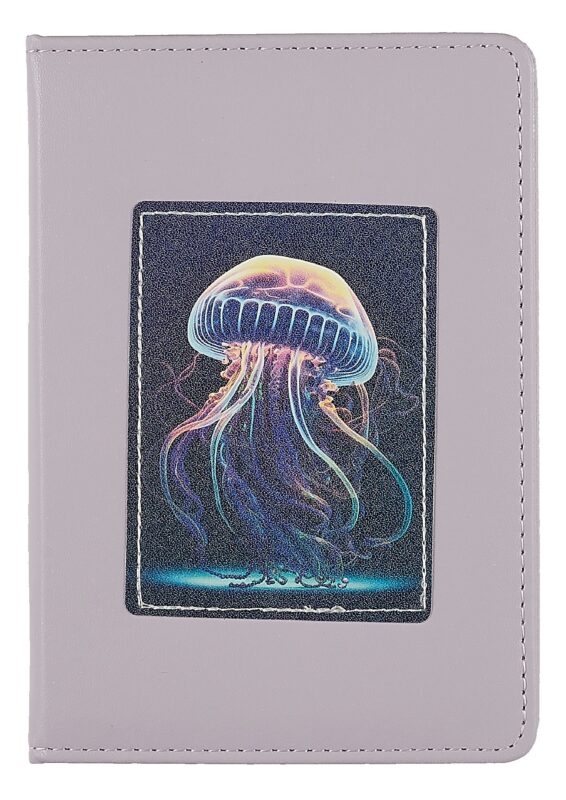 Записная книжка А6+ 80л лин. "SYNONIMS. 3" иск.кожа, поролон, нашивка