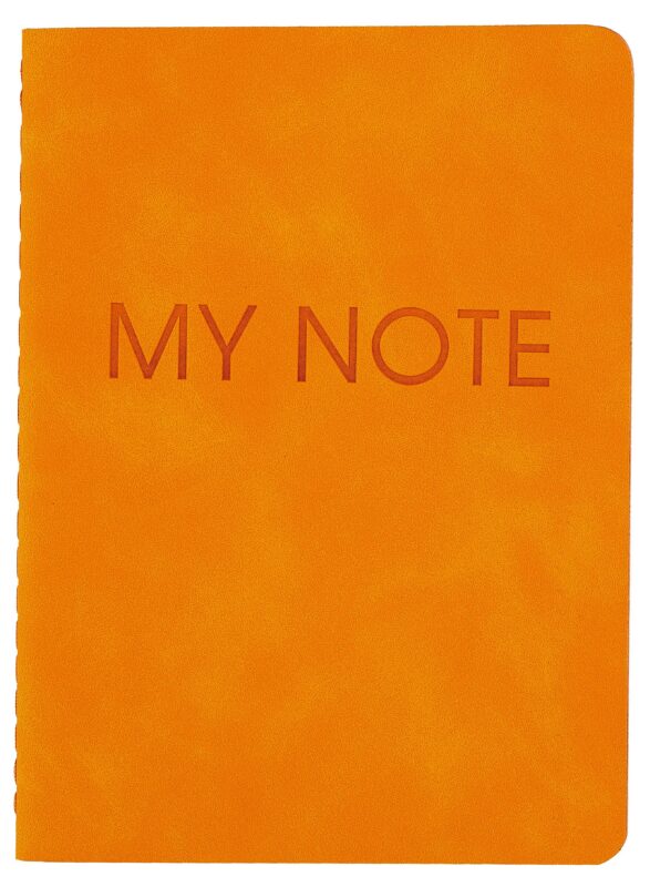 Записная книжка А6 40л кл. "Fantasy. Оранжевый" иск.кожа