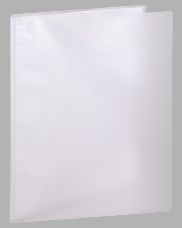 Папка 20ф B4 "Transparent" пластик, серая