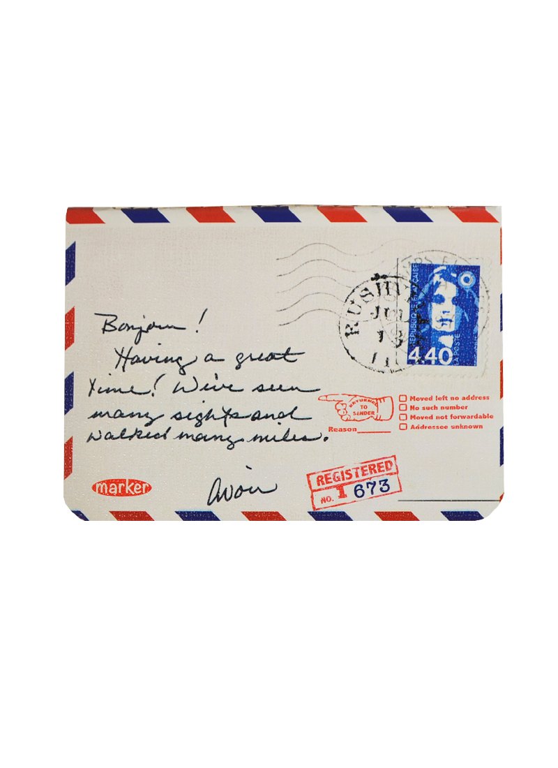 Записная книжка А6 40л кл. "Конверты" flexy-переплет, мат.ламинация, сшивка цв.шелк.нитью, ассорти, MARKER ARTE