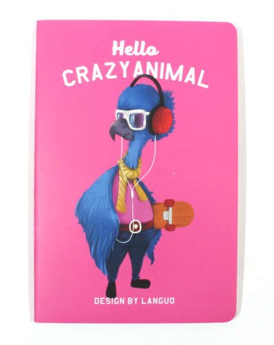 Блокнот, A5 (142*210мм) 44л, линейка, картонная обложка на сшивке