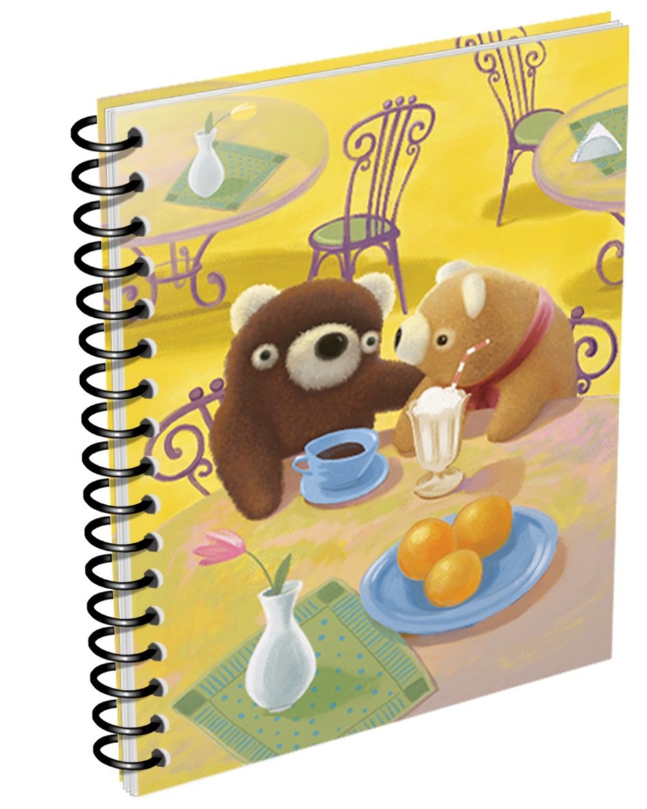 Блокнот А6 80л "Winnie" 3D пластик.обл., спираль, ассорти, инд.уп., IN FOLIO