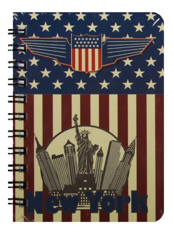 Записная книжка А6 80л кл. "Guide to New York" спираль, Kairui