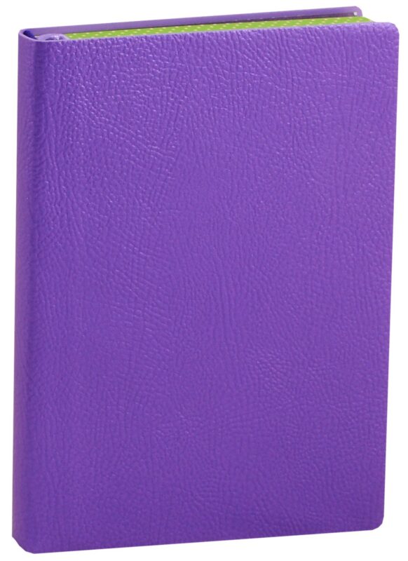 Ежедневник недатированный А6 160 листов "Наппа" фиолетовый