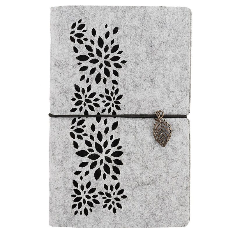 Записная книжка «Ноутбук», серый фетр, 96 листов, А6