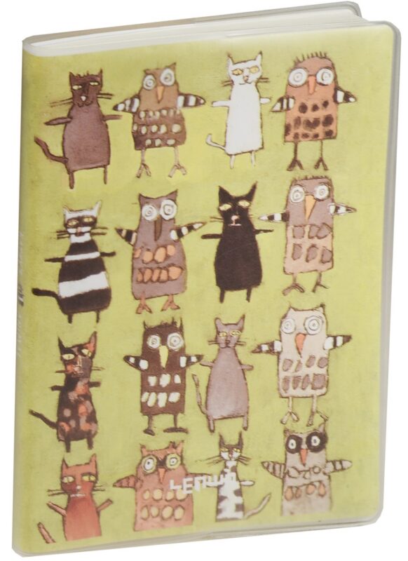 Записная книжка А6 80л кл. "Kathy`s animal" карт.обл., с ПВХ-обложкой, тонир.внутр.блок, LENWA