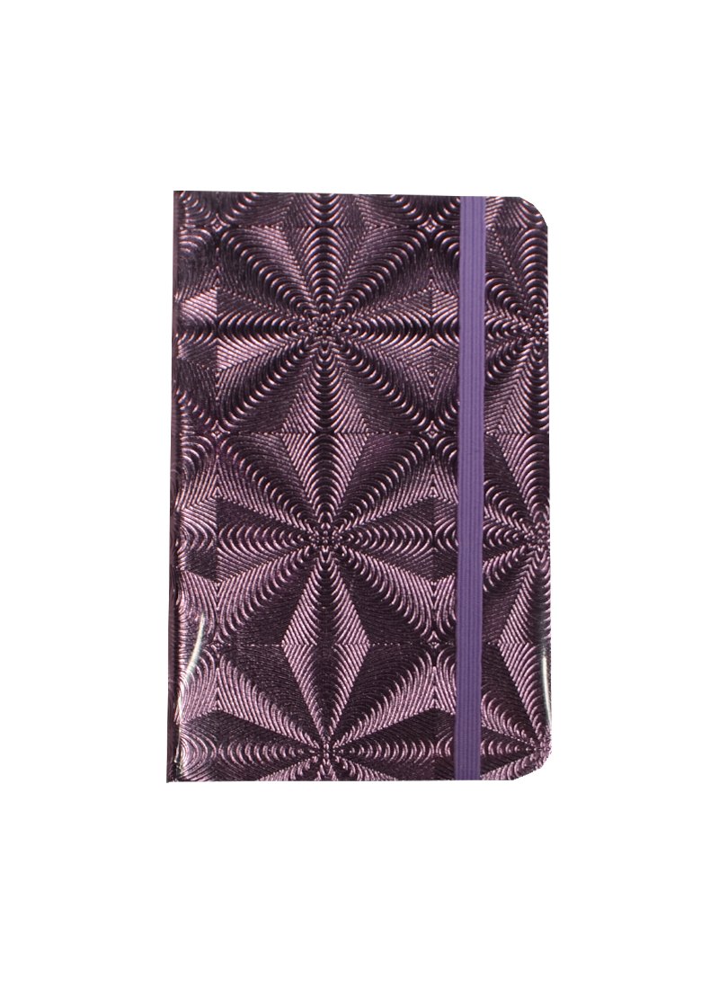 Записная книжка А6 "Розовая голограмма" 7БЦ, ляссе, инд.уп.