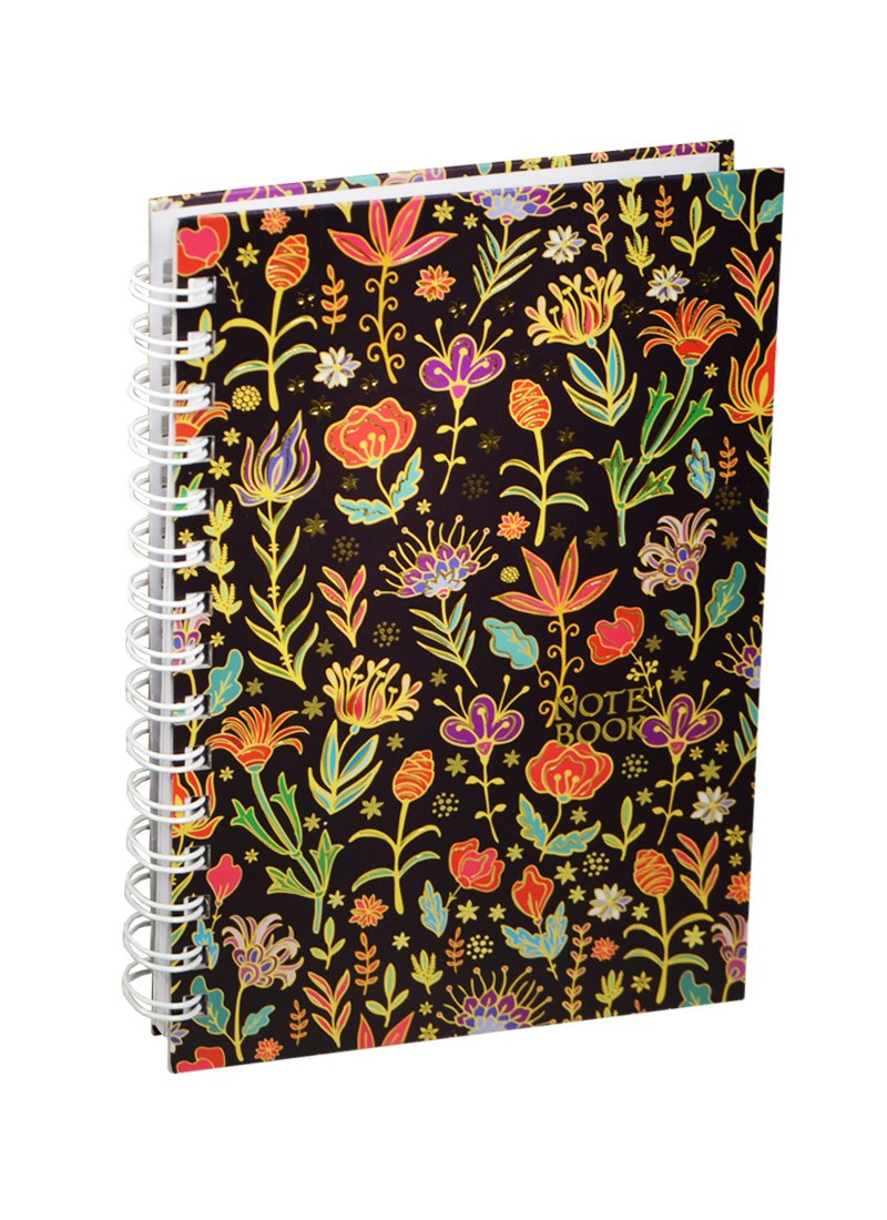 Тетрадь в клетку Listoff, "Золотые цветы NEW", 120 листов