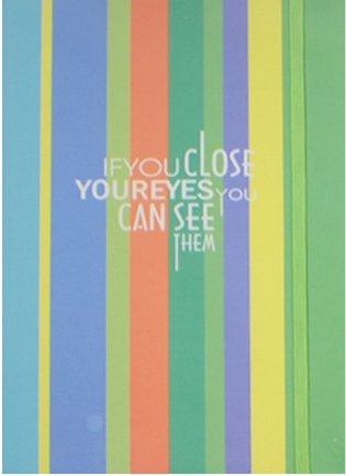 Книга для записей А5 80л "Цветные полосы" карт.обл, на резинке, цветной срез, ассорти