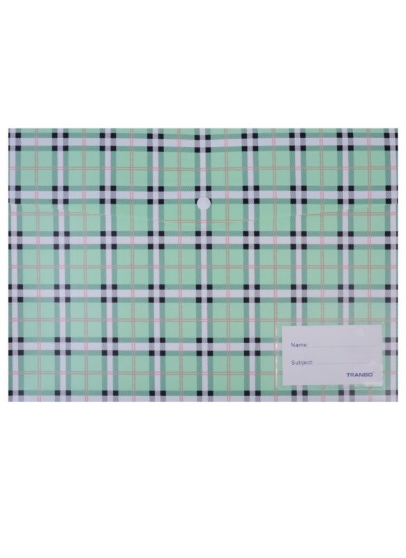 Папка-конверт А4+ на кнопке "Клетка"