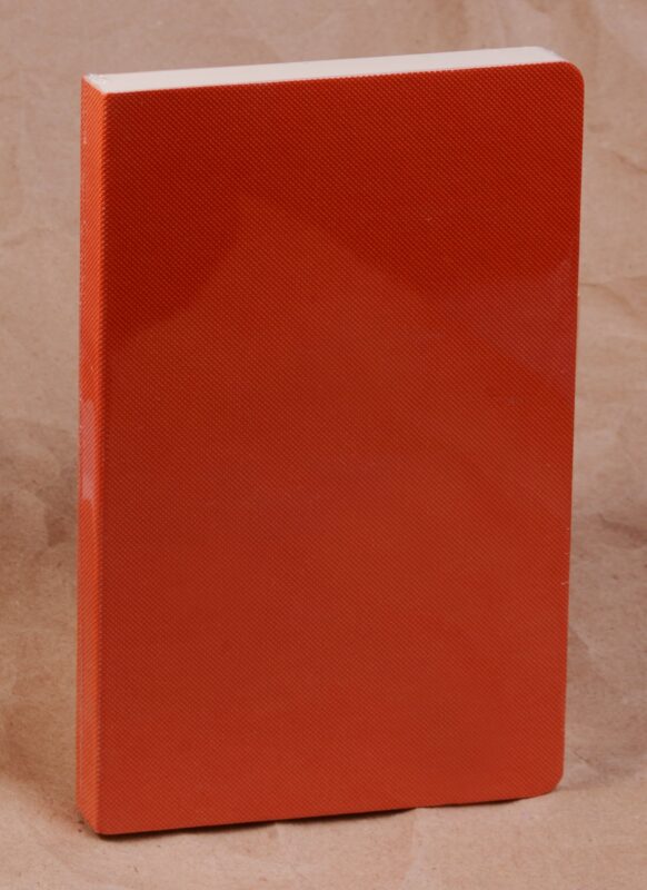 Бизнес-блокнот А5 128л кл. "NADIR" оранжевый, лайт, интегр.переплет, тонир.блок, Hatber