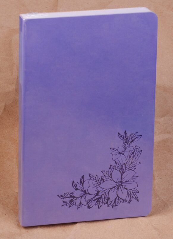 Бизнес-блокнот А5 128л кл. "VIVELLA" сиреневый, лайт, интегр.переплет, Hatber