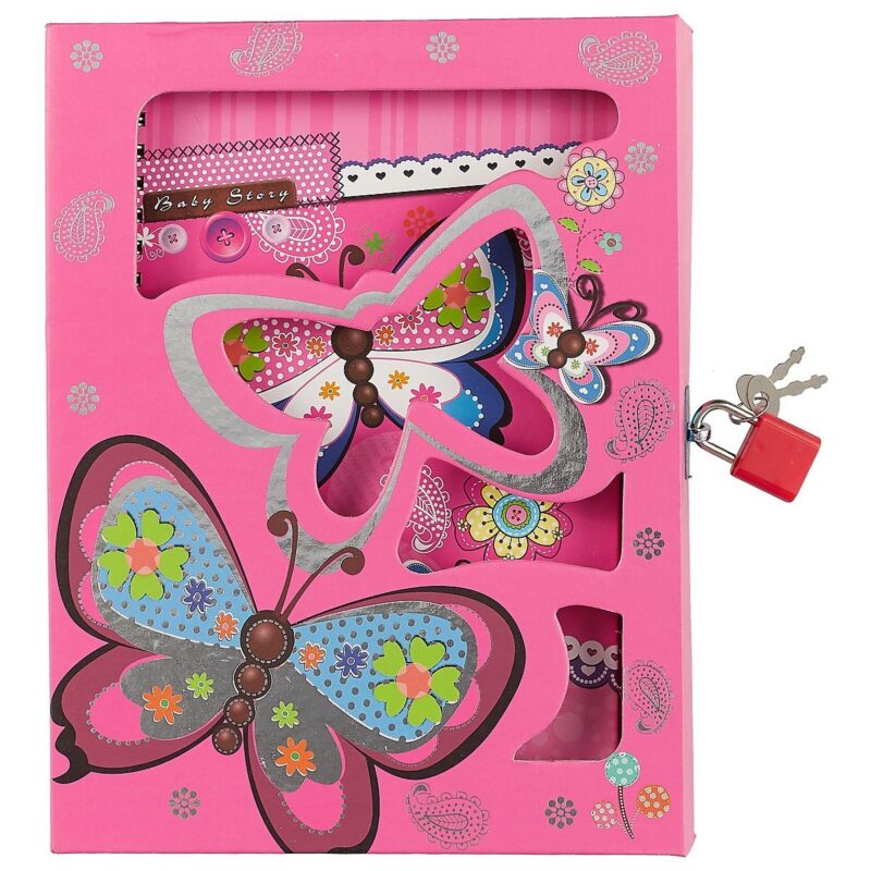 Записная книжка с замочком, 13.5 х 19 см