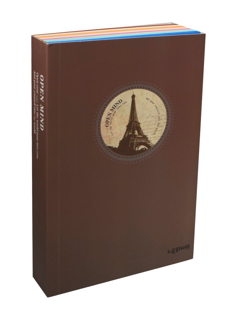 Блокнот с круглой картинкой Эйфелева башня с цветными листами (003229) (10,5х17) (Карамба)