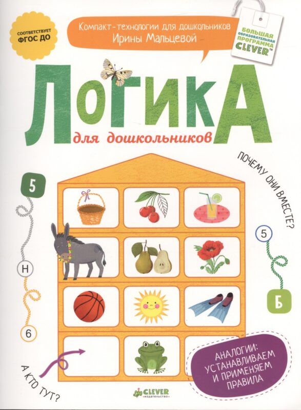 Логика для дошкольников. Аналогии: устанавливаем и применяем правила