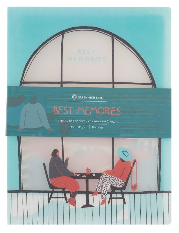 Тетрадь на кольцах в клетку Greenwich Line, Best memories, 80 листов