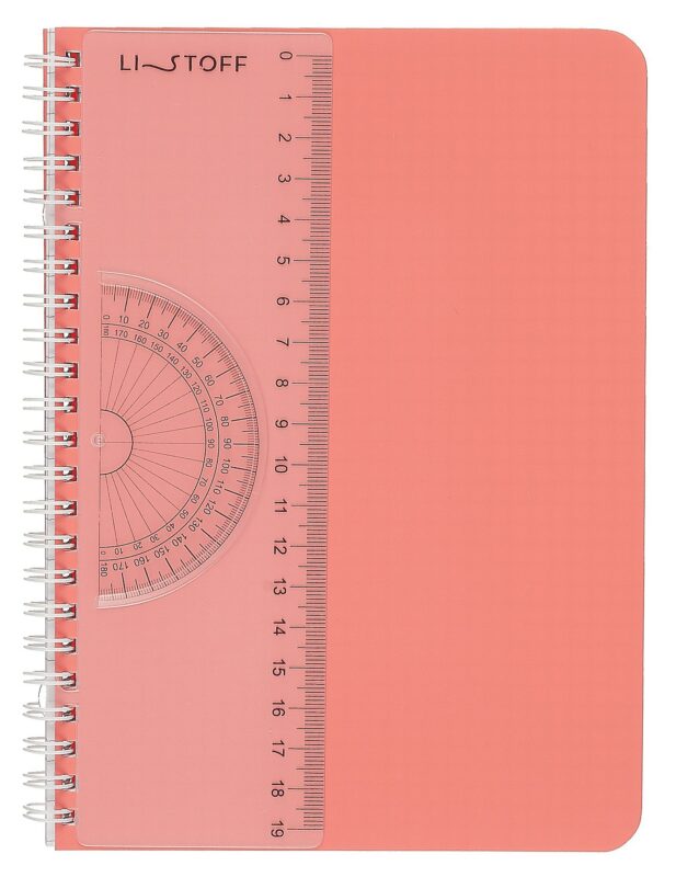 Тетрадь в клетку Listoff, "Коралловая тетрадь", А5, 80 листов