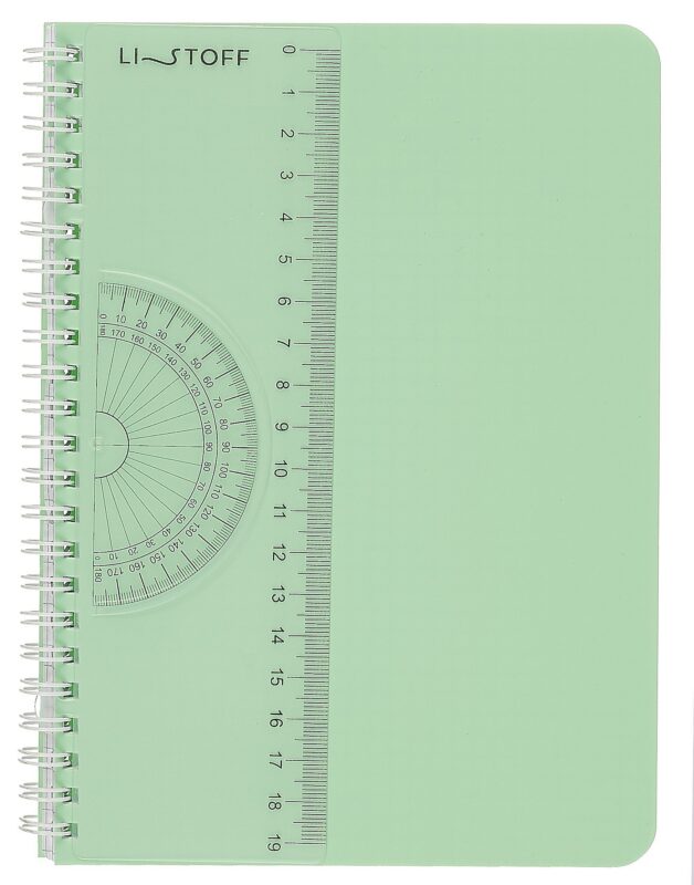 Тетрадь в клетку Listoff, "Мятная тетрадь", А5, 80 листов