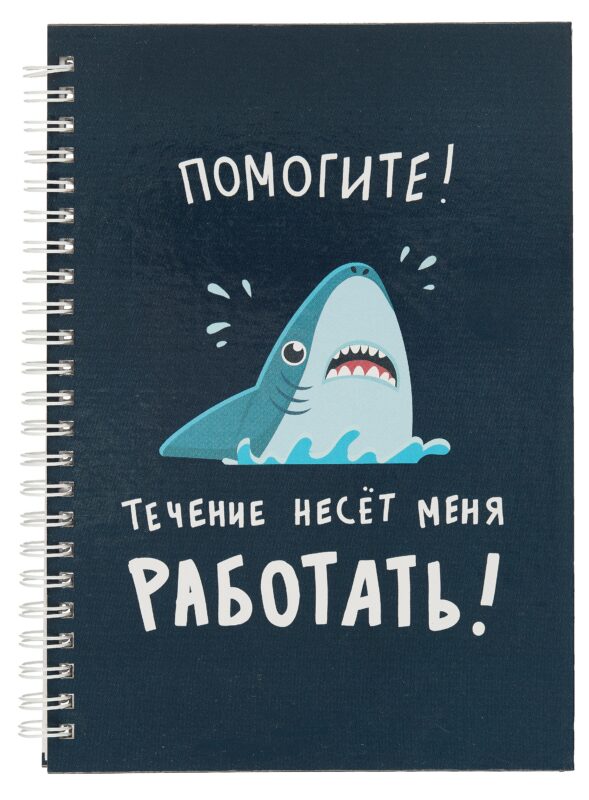 Тетрадь в линейку Listoff, "Акула", А5, 80 листов