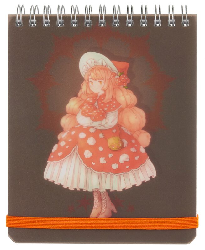 Блокнот А6+ 100л кл. "Hello! 8" мат.пласт, спираль, фикс.резинка