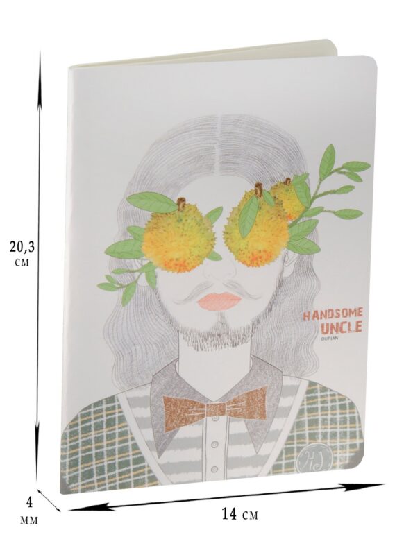 Тетрадь 36л нелин. "Handsome uncle", сшивка, ассорти