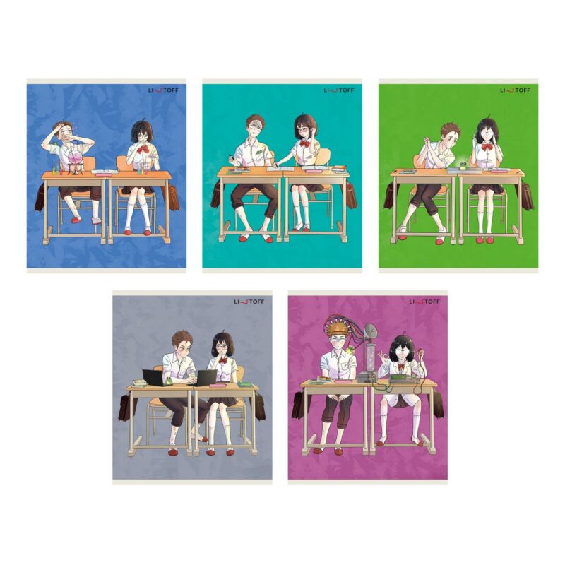 Тетрадь в клетку Listoff, "Соседи по парте (Эксклюзив)", 48 листов, в ассортименте