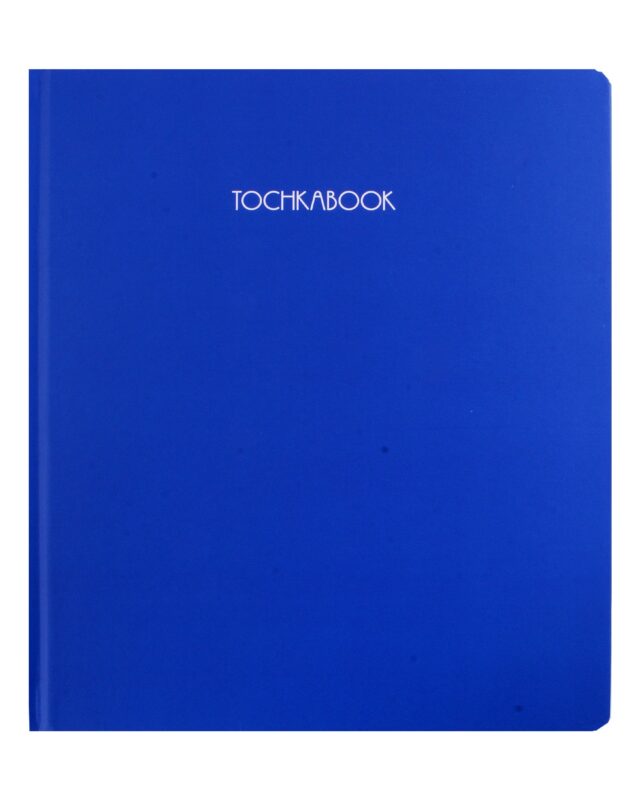 Книга для записей А4 72л тчк. "Синий" 7БЦ, софт.тач