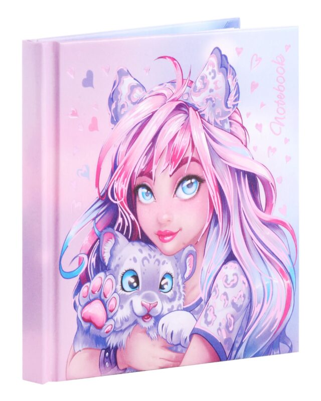 Записная книжка Феникс+, "Девушка с барсом", 48 листов