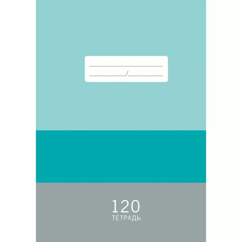 Тетрадь в клетку Listoff, "Мятная палитра", 120 листов