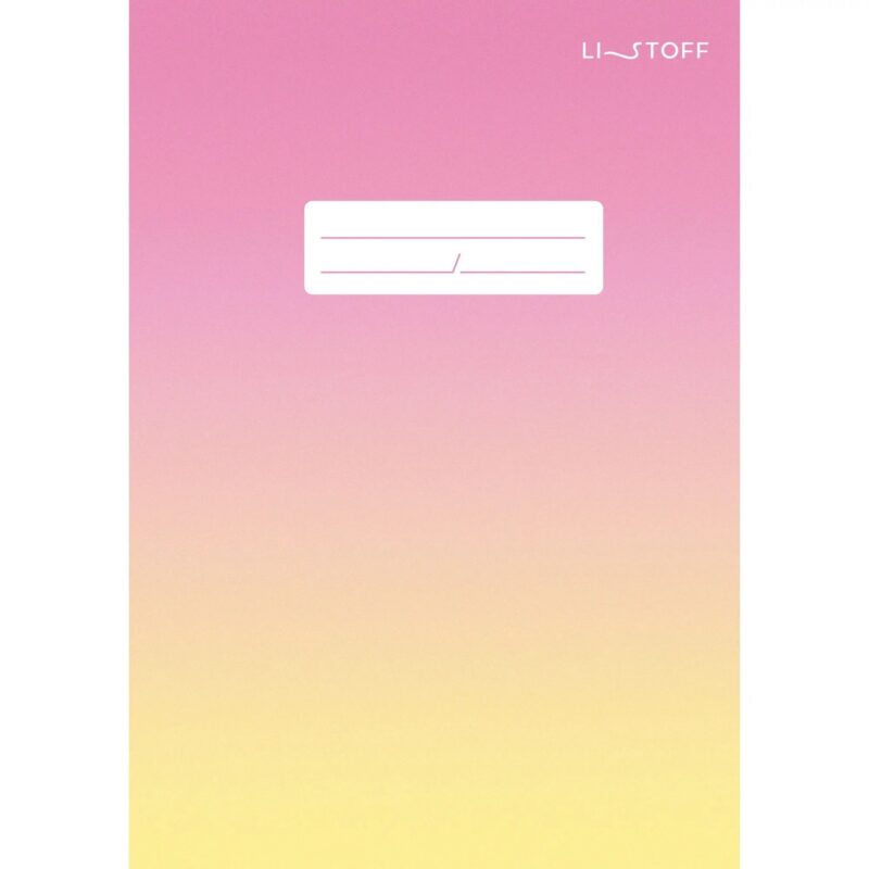 Тетрадь в клетку Listoff, "Яркий градиент", 120 листов