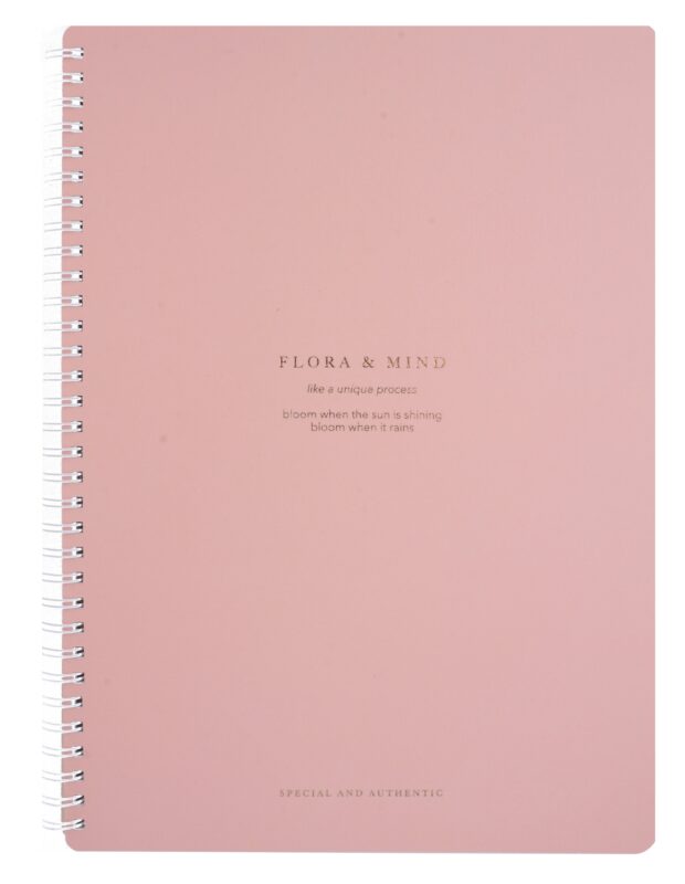 Тетрадь в клетку Be Smart, Flora, А4, 96 листов, розовая