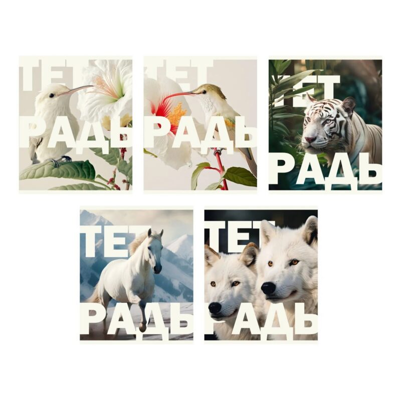 Тетрадь в клетку Listoff, "В дикой природе", 96 листов