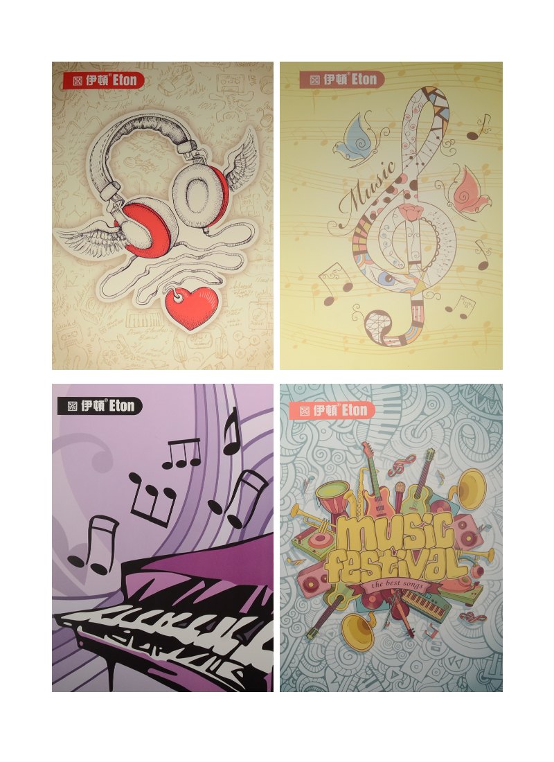 Тетрадь в линейку Zong, Music festival, 40 листов, в ассортименте