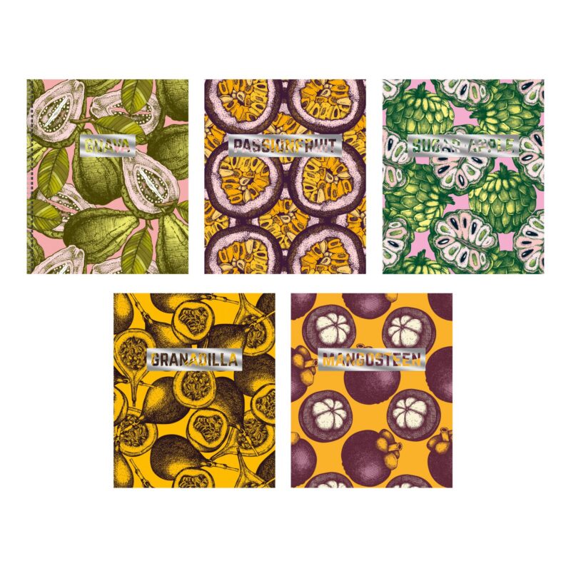 Тетрадь в клетку Listoff, "Фруктовый микс", 80 листов, в ассортименте