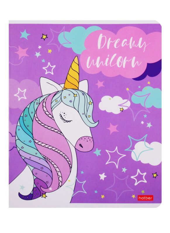 Тетрадь в клетку Hatber, "Улыбнись!", 12 листов, в ассортименте