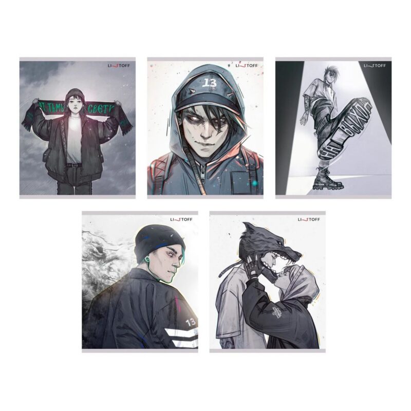 Тетрадь в клетку Listoff, "MadnessMalina (Эксклюзив)", 48 листов, в ассортименте