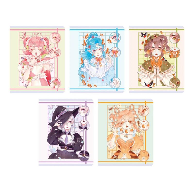 Тетрадь в клетку Listoff, "Cute girls (Эксклюзив)", 48 листов, в ассортименте