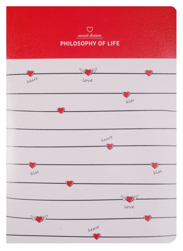 Тетрадь в клетку Hearts, А4, 40 листов