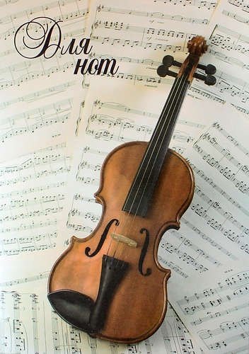 Тетрадь для нот Unnika, "Скрипка", А4, 24 листа