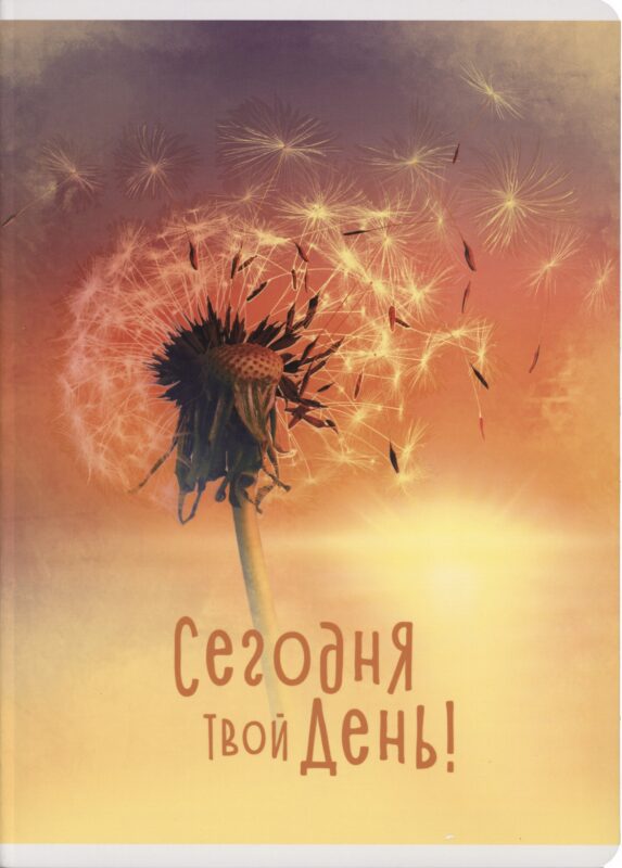 Тетрадь в клетку Listoff, "Сегодня твой день", А4, 60 листов