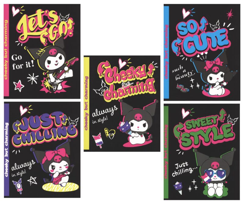 Тетрадь в клетку Kuromi, 48 листов, в ассортименте