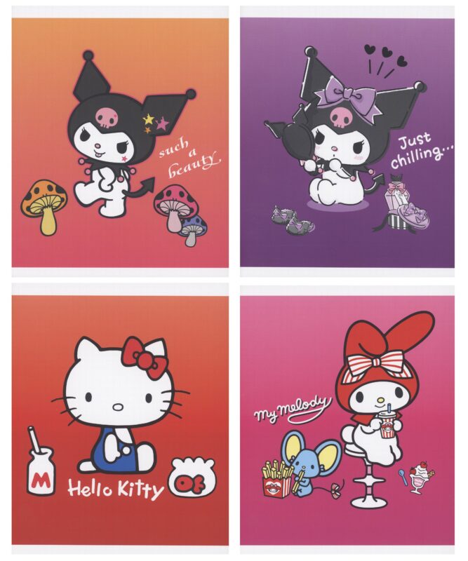 Тетрадь в клетку "Kuromi+MyMelody+HK", 48 листов, в ассортименте