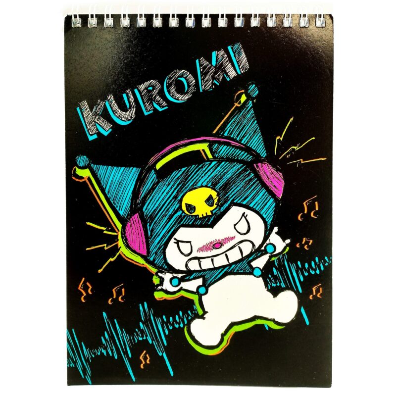 Блокнот А5 60 листов, клетка, "Kuromi" гребень